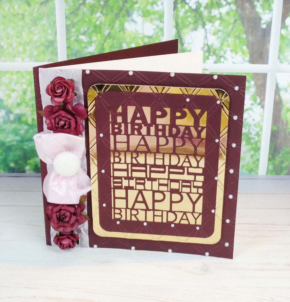 Happy Birthday Plaque Die Set – Tattered Lace